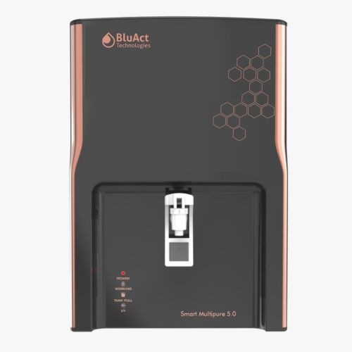 BluAct Smart Multipure 5.0 Net Zero Water Purifier — Zero Waste Automatic Filtration System