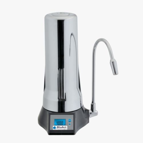 BluAct Smart Multipure 2.0 Faucet Countertop Water Purifier with Digital Flow Meter